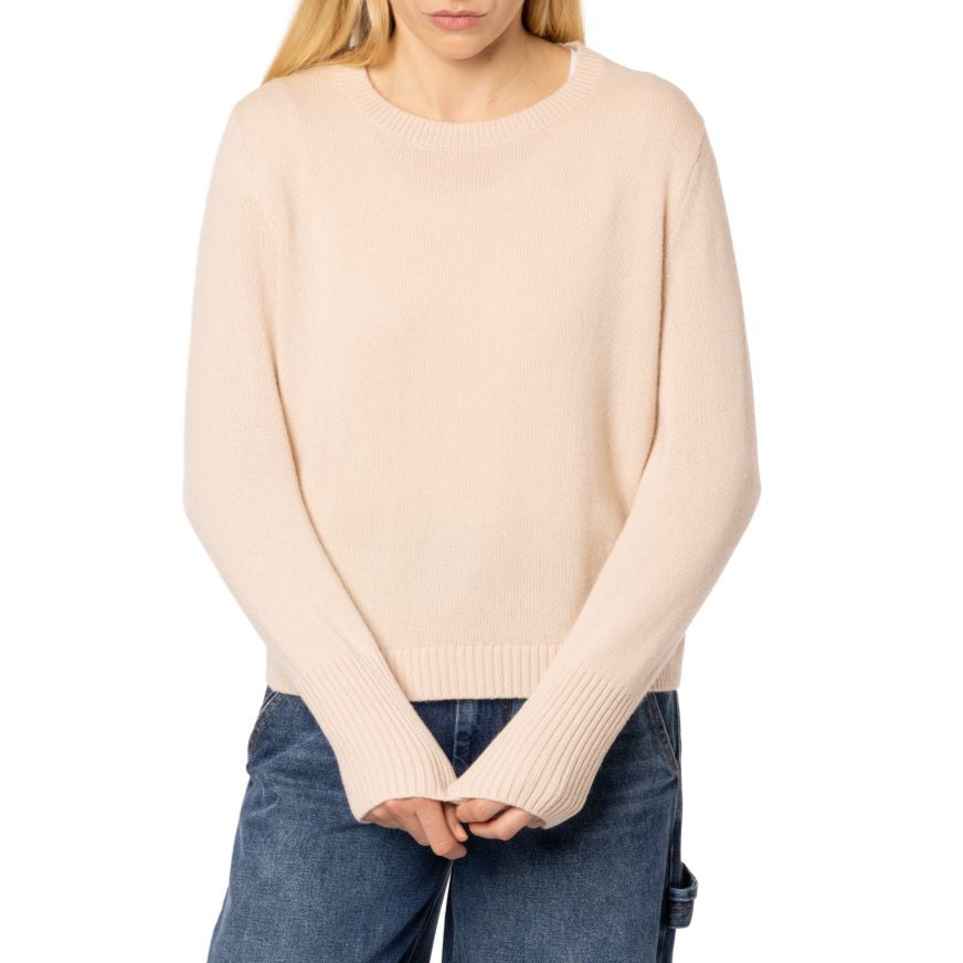 DALSTON Luxury Cashmere sweater Natural blush pale pink Italy by Marilyn Moore