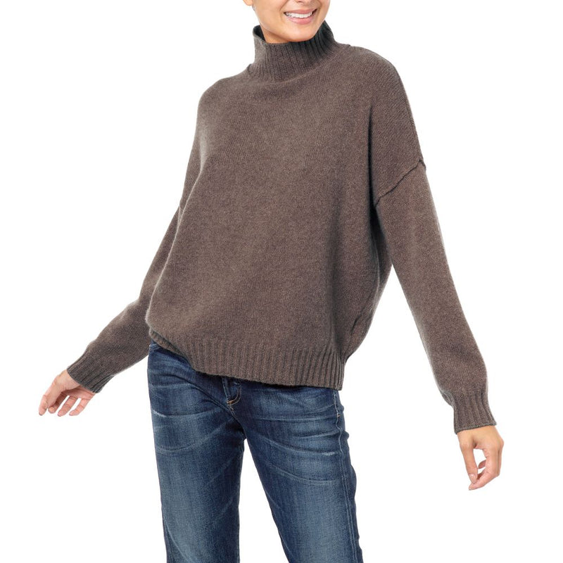 Dublin Handmade Cashmere Sweater - Bark