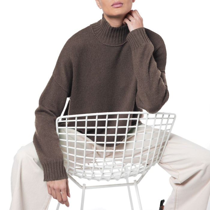 Dublin Handmade Cashmere Sweater - Bark