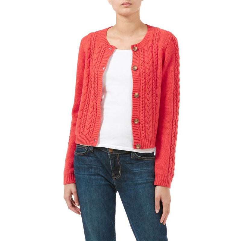 Contemporary Cashmere Cable Cardigan