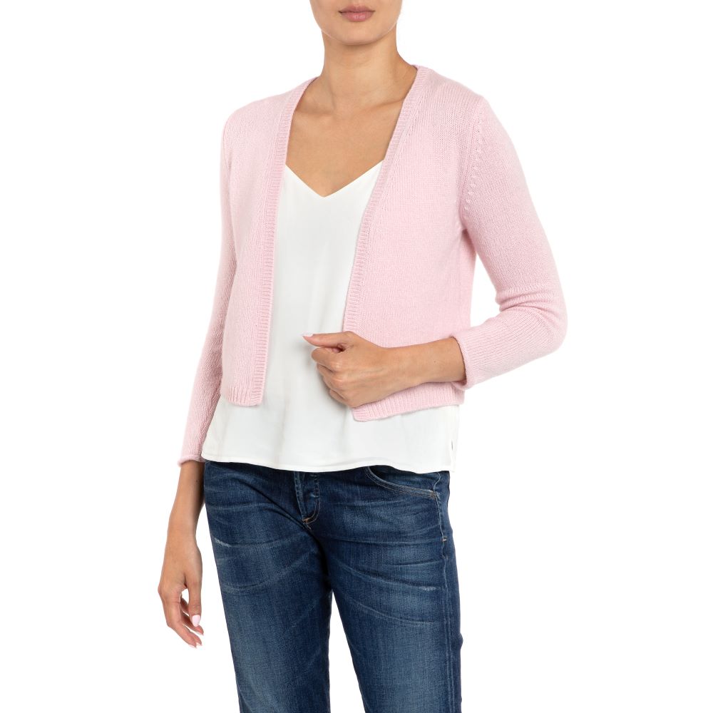 Ballet Cardigan Cashmere Shrug Pale Pink . Lucy by Marilyn Moore
