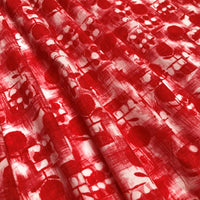 Retro Cotton Fabric Lollipop Print Red