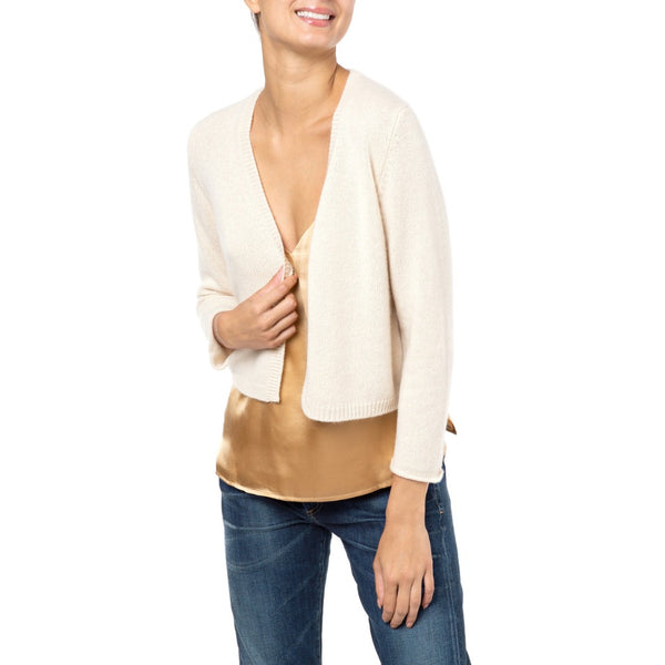 Lucy Handmade Cashmere Cardigan Ivory