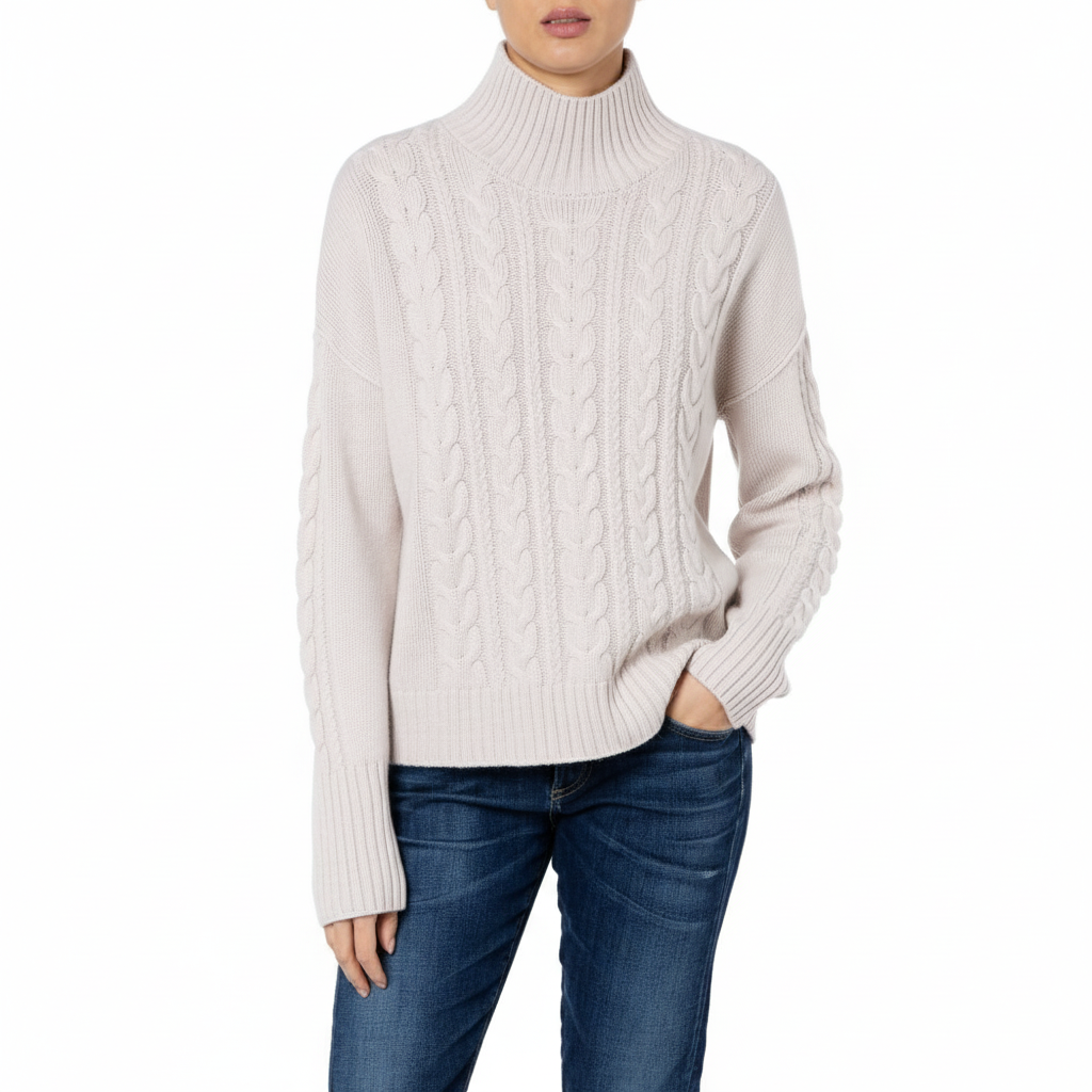 Anya 2.0 More Slouchy Cable knit Cashmere Sweater