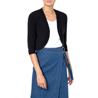 Black Cashmere Cardigan Party Shrug Avi by Marilyn Moore
