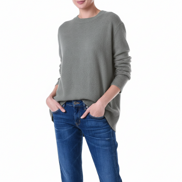 Boston Cashmere Slouchy Sweater Grey