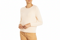 Brooklyn Relaxed Handmade Cashmere Sweater Natural