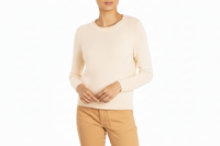 Brooklyn Relaxed Handmade Cashmere Sweater Natural
