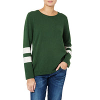 Cashmere sweater Green ivory Marilyn Moore Celine