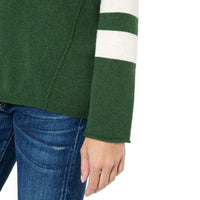Cashmere sweater Green ivory Marilyn Moore Celine