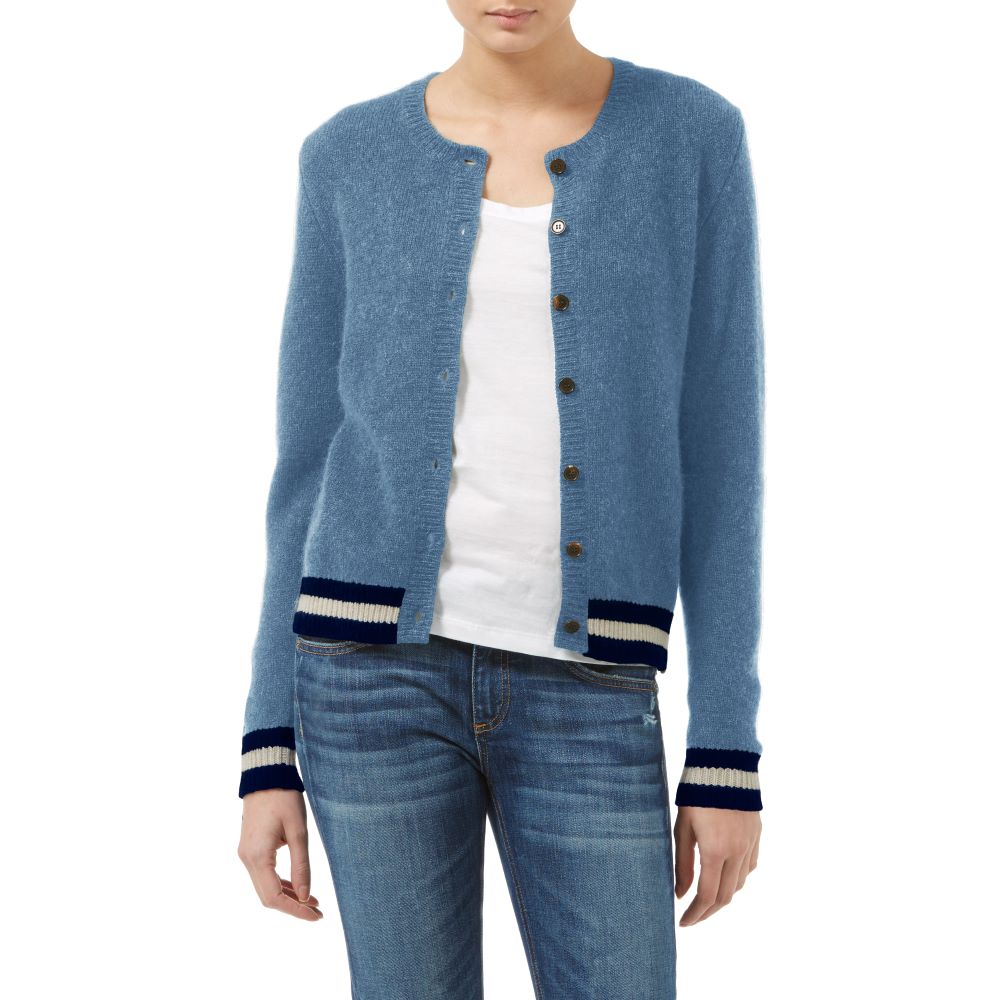 Dakota Handmade Cashmere Cardigan Chambray