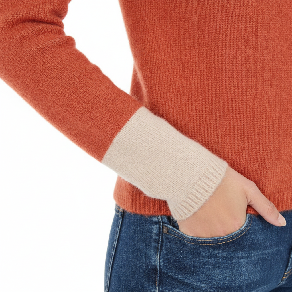 Dani Handmade Cashmere Jumper Burnt Orange