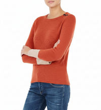 Dani Handmade Cashmere Jumper Burnt Orange
