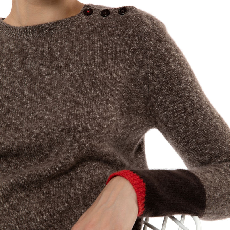 Dexter Handmade Cashmere Jumper Chocolate