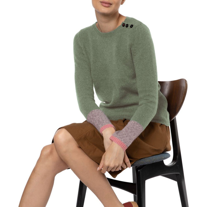 Dexter Handmade Cashmere Jumper - Sage
