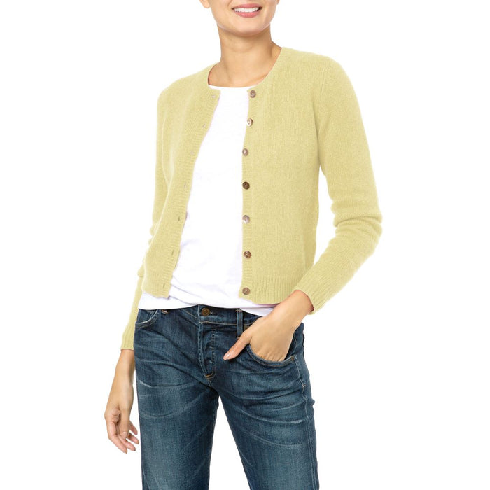 Dolly Handmade Cashmere Cardigan Matcha