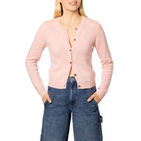 Dolly Loro Piana Cashmere round neck cardigan pale Pink Marilyn Moore