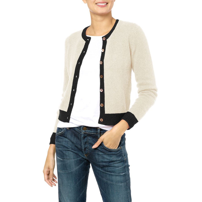 Loro Piana Cashmere 2 tone cardigan 