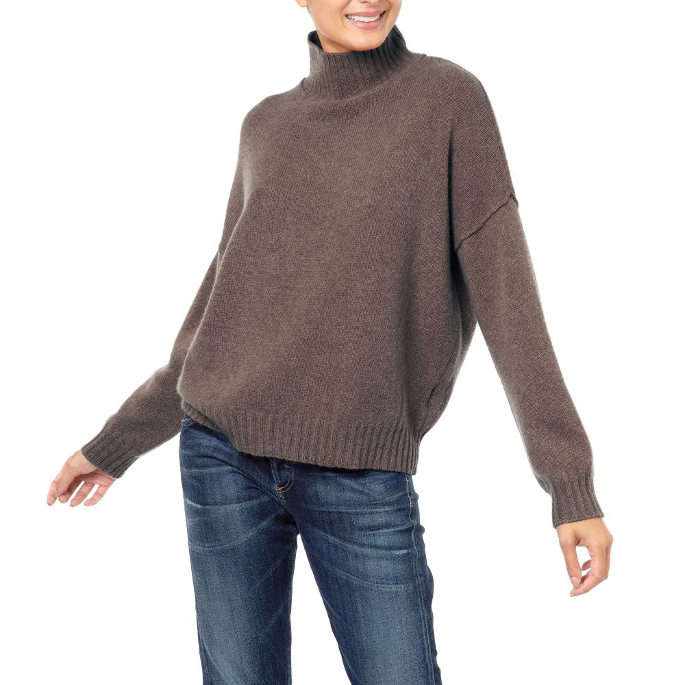 Dublin Handmade Cashmere Sweater - Bark