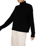 Slouchy Black Loro Piana  Cashmere Sweater Marilyn Moore Dublin Cashmere Jumper