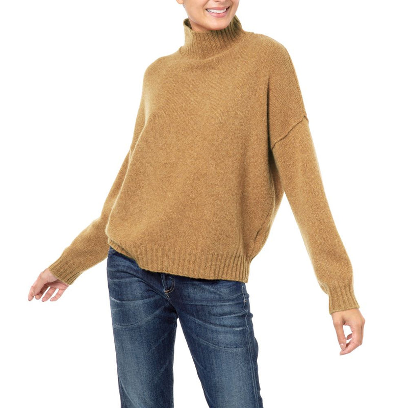 Dublin Slouchy Handmade Cashmere Jumper Butterscotch