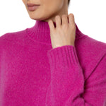 Dublin Slouchy Cashmere Jumper Fuchsia