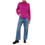Dublin Slouchy Cashmere Jumper Fuchsia