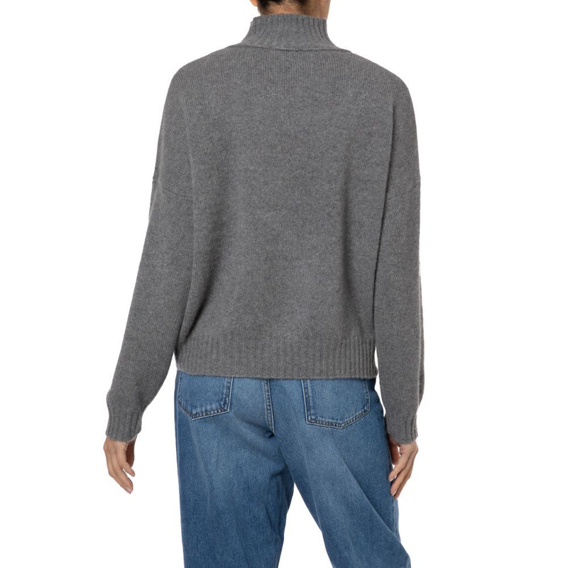 Loro Piana Cashmere Grey Sweater-Marilyn Moore Dublin slouchy jumper