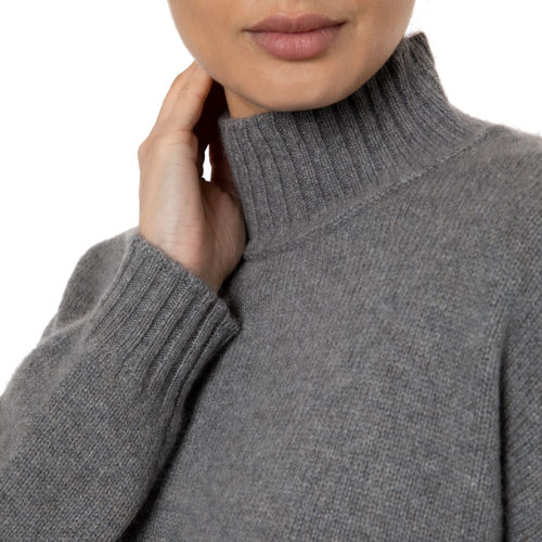 Loro Piana Cashmere Grey Sweater-Marilyn Moore Dublin slouchy jumper