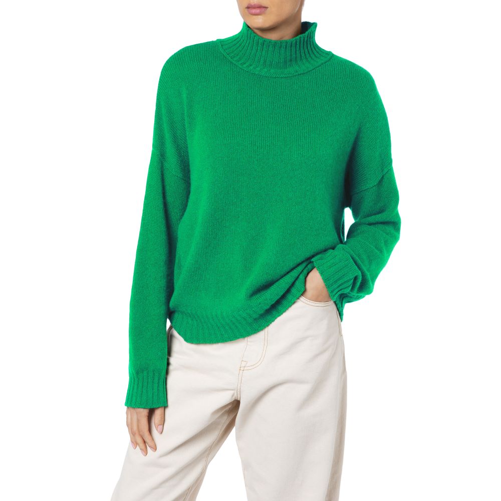 Loro Piana Green sweater Dublin Slouchy Cashmere jumper Kelly Green Marilyn Moore