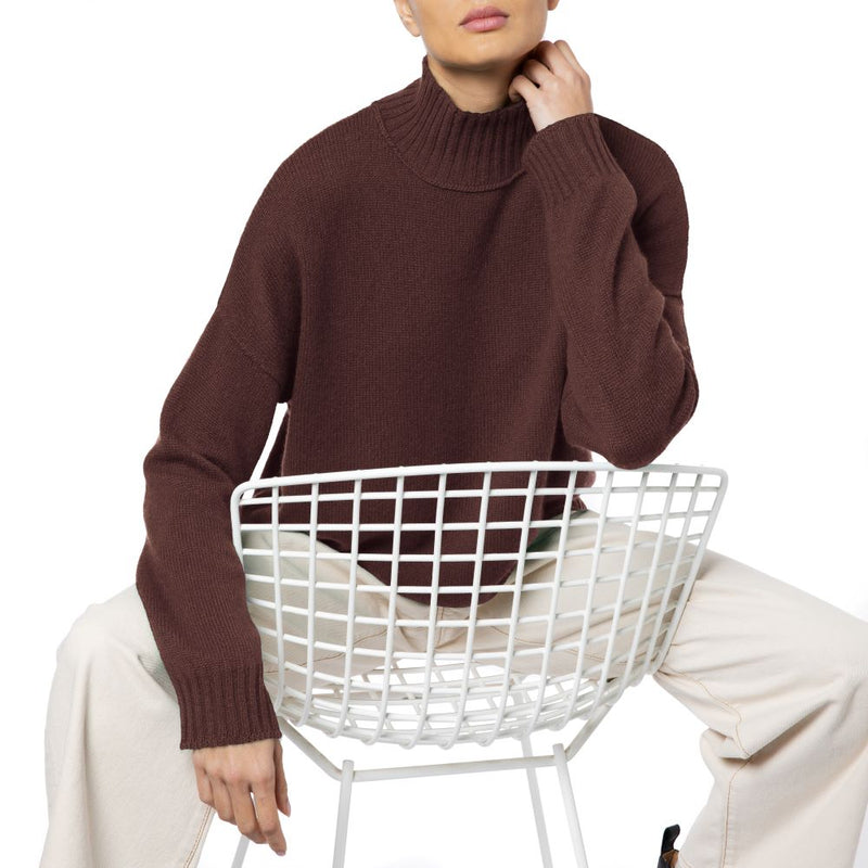Dublin Handmade Cashmere Sweater Chocolate