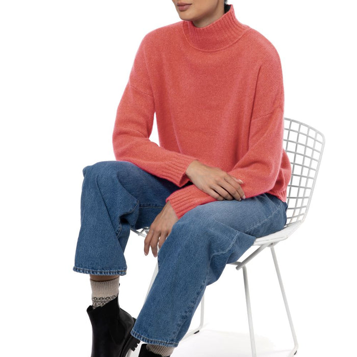 Dublin Cashmere Slouchy Sweater Pomegranate