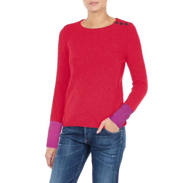 Dani Handmade Cashmere Jumper Red