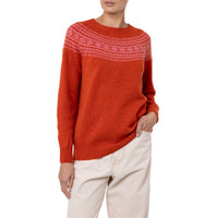 Estelle Scottish Fair Isle Orange Pink Last one