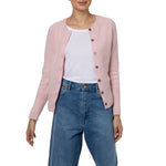 Clara Geelong Crewneck Cardigan Pink by Marilyn Moore