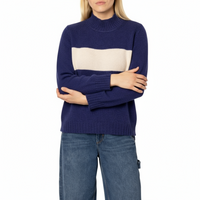 Henley Handmade Cashmere Sweater Navy
