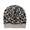 Dalston Cashmere Beanie Leopard knit
