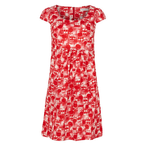 Marilyn Moore Lollipop print Red Cotton retro miki dress