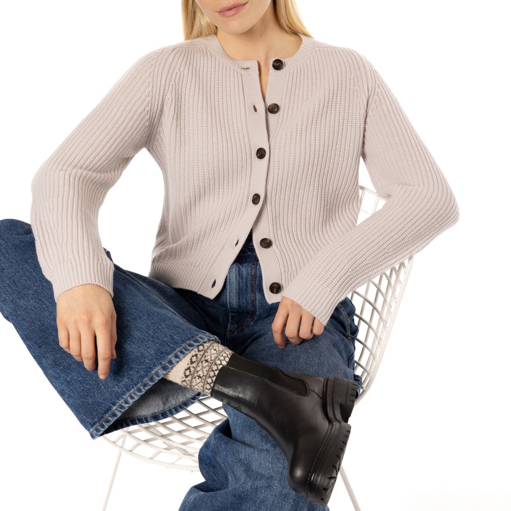 Mortlake Cashmere Cardigan Natural