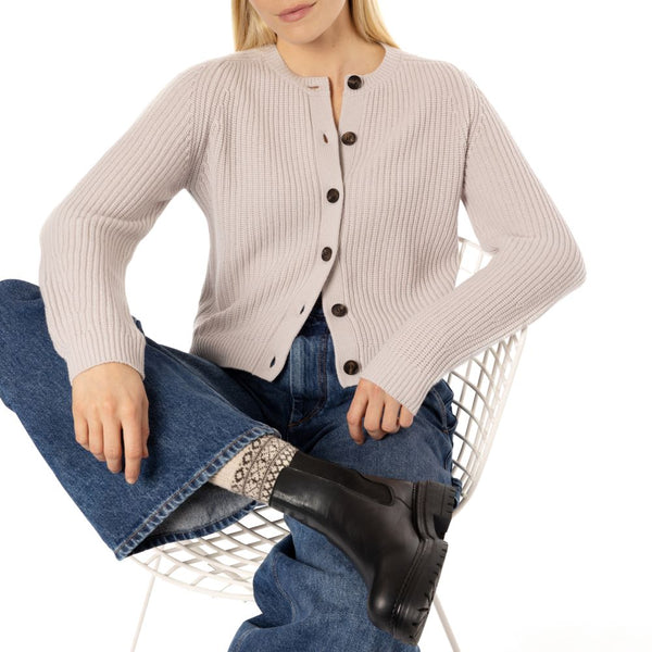 Mortlake Cashmere Cardigan Stone