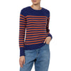 Padstow Stripe Cashmere Sweater Indigo