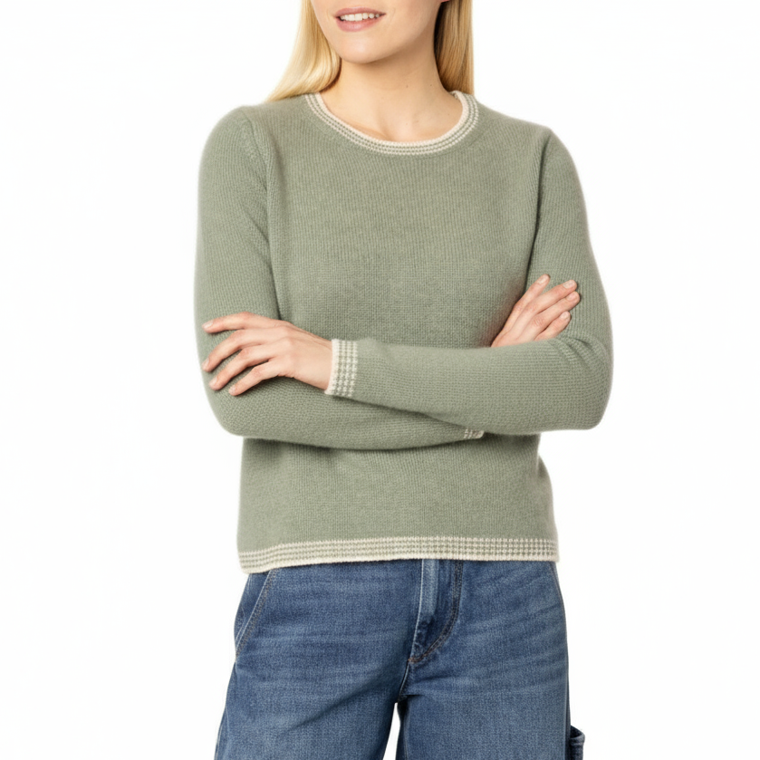 Purbeck Handmade Cashmere Sweater Sage