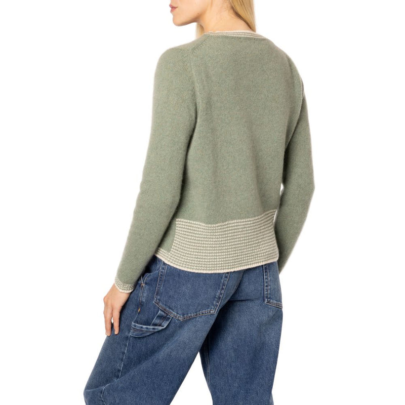 Purbeck Handmade Cashmere Sweater Sage Last One