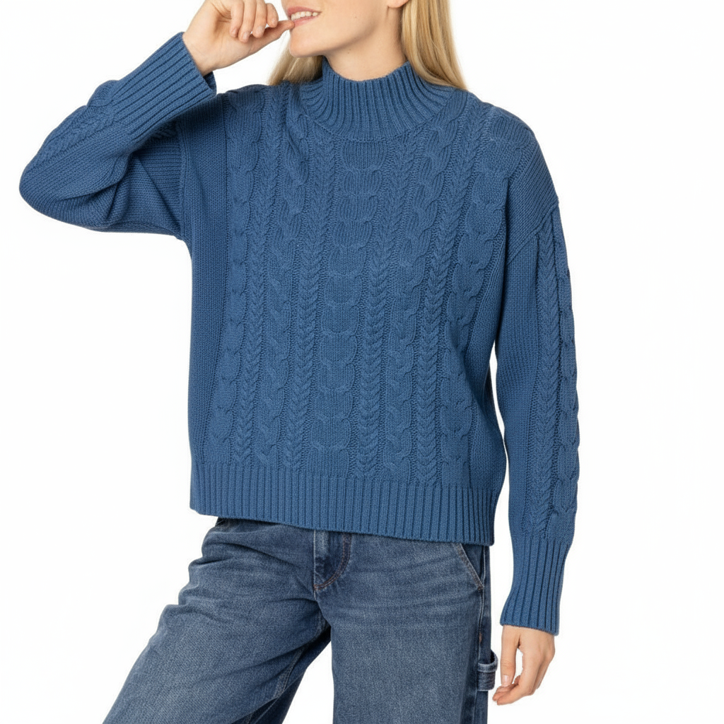 Artists Indigo denim Sweater