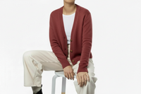 Roshin Handmade Cashmere cardigan Madder