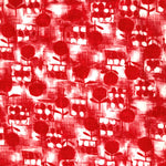 Retro Cotton Fabric Lollipop Print Red