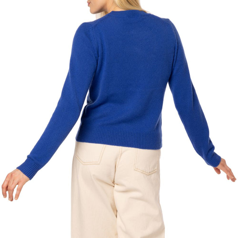 New Neat Handmade Cashmere Sweater Blue