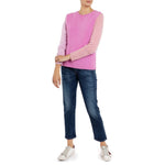 Dosany Pink Cashmere Colour Block Sweater Marilyn Moore