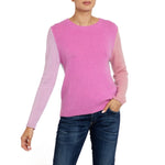 Dosany Pink Cashmere Colour Block Sweater Marilyn Moore