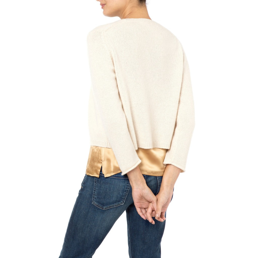 Cashmere shrug shop ivory